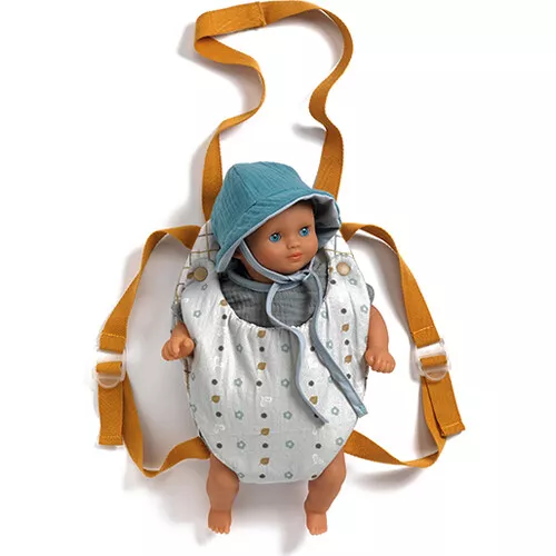 Djeco Poppendraagzak Pomea - Blauwgrijs - Afbeelding 2