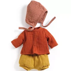 Djeco Poppenkledingset Pomea - Mandarine - 32 Cm