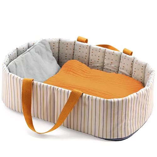 Djeco Poppenreiswieg Pomea - Blauw - 36 Cm