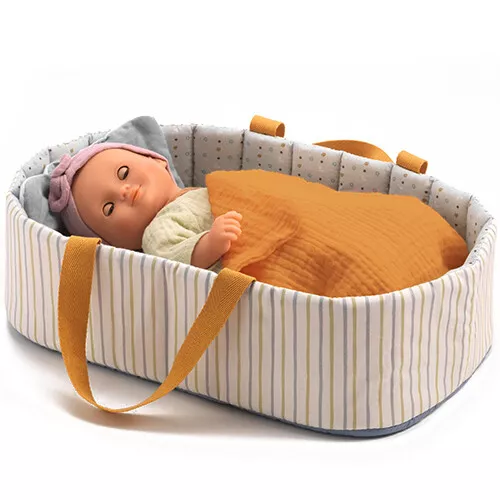 Djeco Poppenreiswieg Pomea - Blauw - 36 Cm - Afbeelding 2