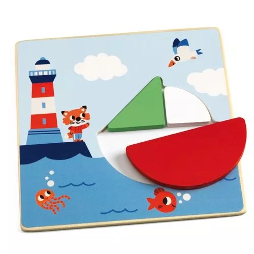 Djeco Puzzel Tangramini - 6x12st - Afbeelding 2