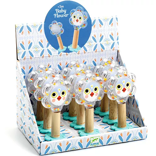 Djeco Rammelaar Babyflower - Afbeelding 4