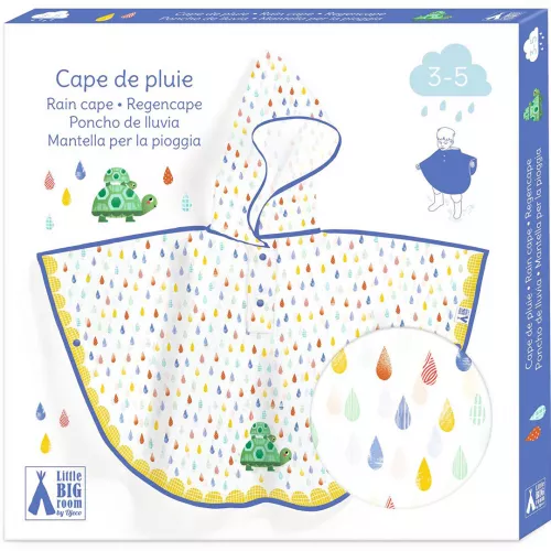 Djeco Regencape Schildpad - 3-5 Jaar - Afbeelding 2