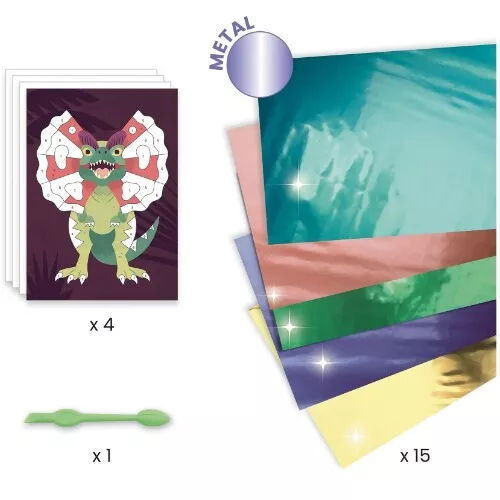 Djeco Schilderijtjes Metalliseren Dinosaurussen - Afbeelding 3