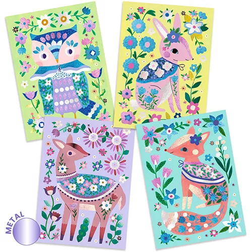 Djeco Schilderijtjes Metalliseren Het Bos - Afbeelding 4