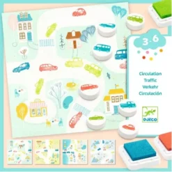 Djeco Stempels En Stempelkaarten Verkeer