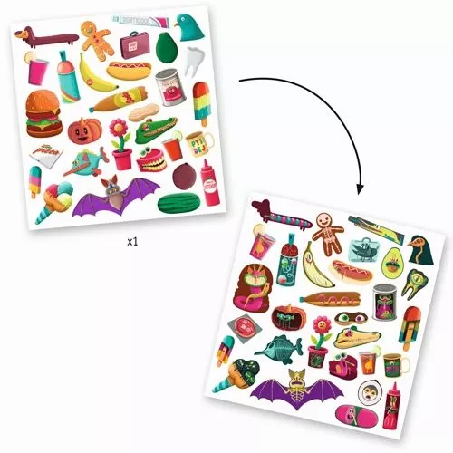 Djeco Stickers Röntgenvisie - 30st - Afbeelding 2