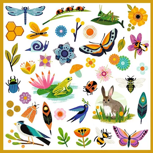 Djeco Stickers Tuin - 160st - Afbeelding 2