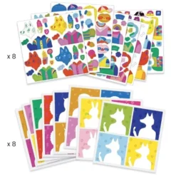 Djeco Stickerset Dierenportretten Totally Pop - Andy Warhol