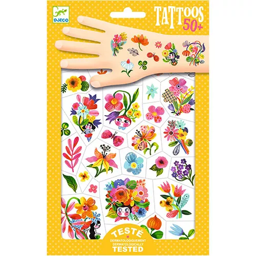 Djeco Tattoos Aquarel Bloemen