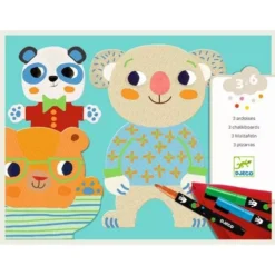 Djeco Tekenkaarten Beren - 3st
