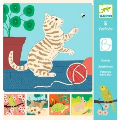 Djeco Tekensjablonen Dierenvriendjes