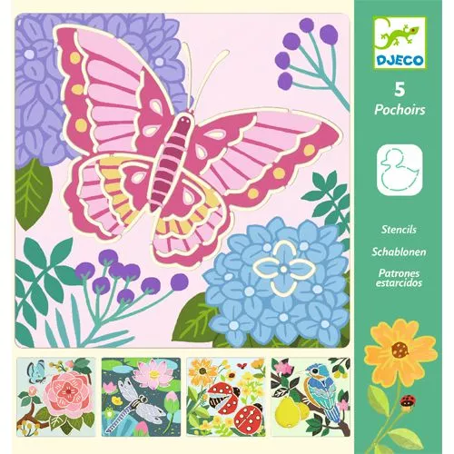 Djeco Tekensjablonen Vliegende Beestjes