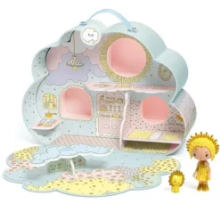 Djeco Tinyly Draagbaar Poppenhuis - Sunny & Mia