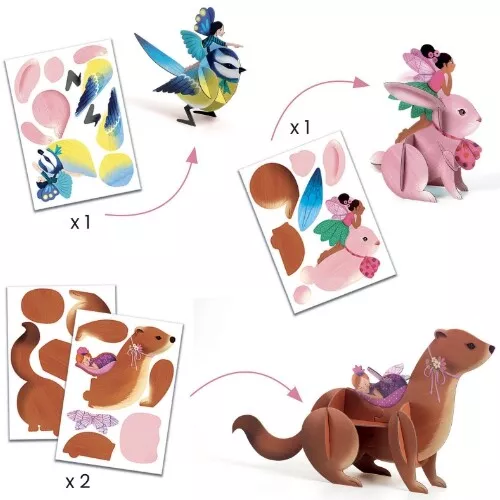 Djeco Knutselset Zes Activiteiten - Elfjes - Afbeelding 6