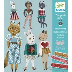 Djeco Weven Met Kralen - Poezen