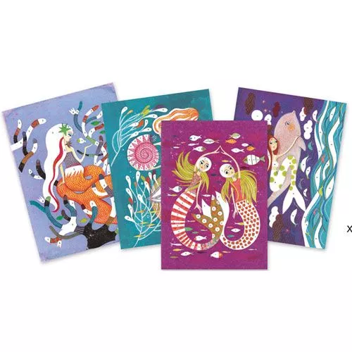 Djeco Glitterschilderijen Het Licht Van De Zeemeerminnen - Afbeelding 3