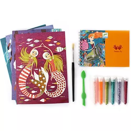 Djeco Glitterschilderijen Het Licht Van De Zeemeerminnen - Afbeelding 4