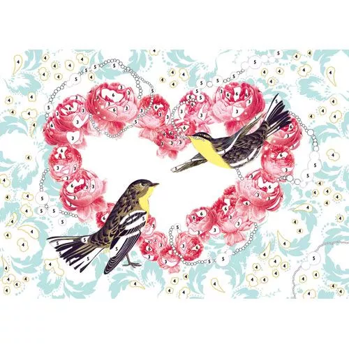 Djeco Glitterschilderijen Vogels - Afbeelding 3