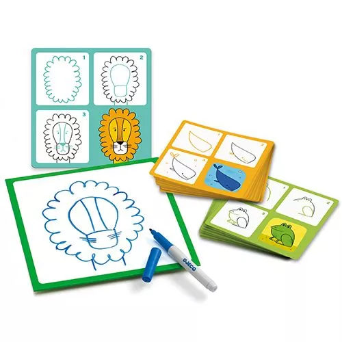 Djeco Tekenkaarten Step By Step - Dieren - Animo And Co - Afbeelding 3